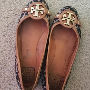 Used Leopard Tory Burch Flats